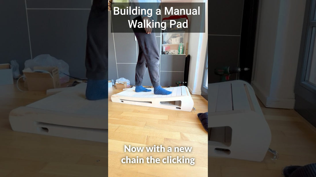 The new chain fitted to the Office Walker prototype