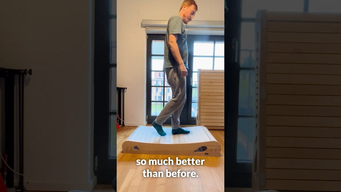 Walking on the new soft touch version at home, a still from the video in this update