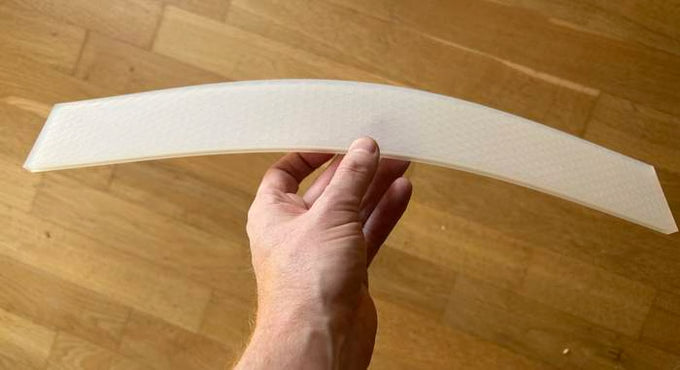 Wood, then soft touch slats